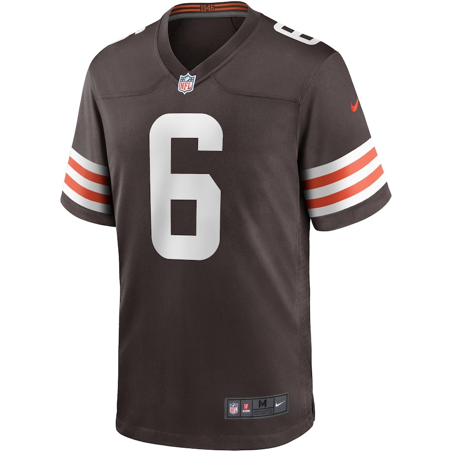 Men's Cleveland Browns Baker Mayfield Nike Brown Game Player Jersey - Ujersey