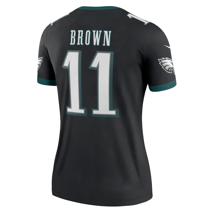 Women's Philadelphia Eagles A.J. Brown Nike Black Legend Jersey - Ujersey