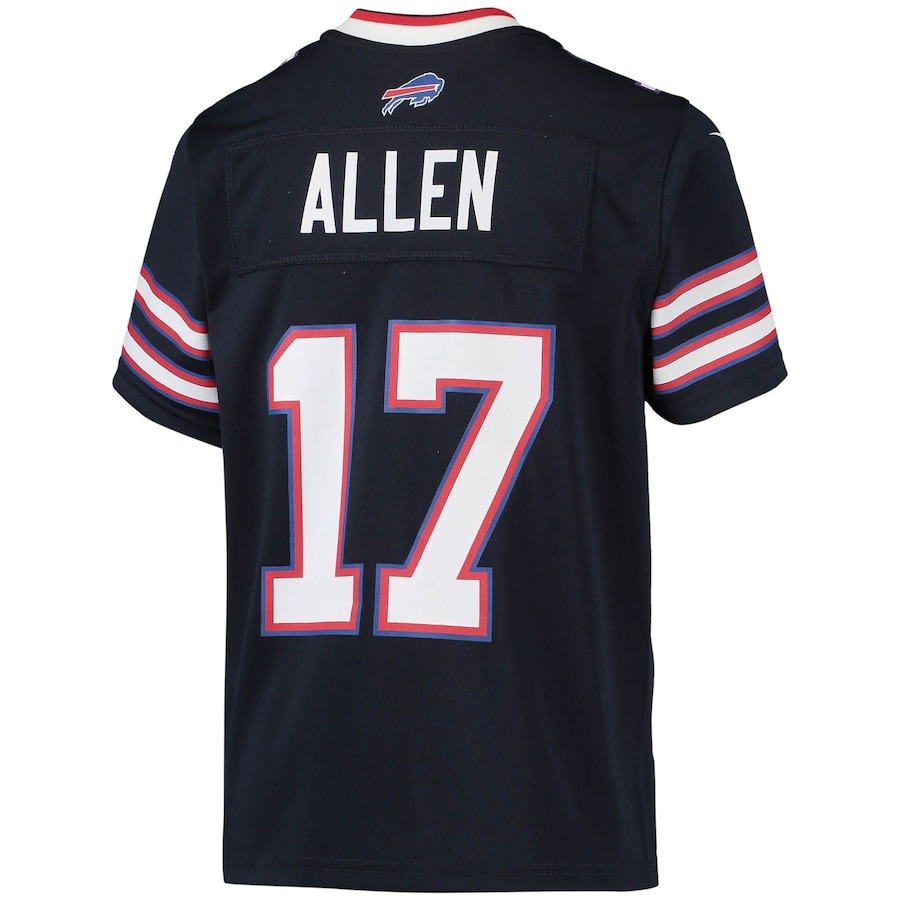 Youth Buffalo Bills Josh Allen Nike Navy Inverted Team Game Jersey - Ujersey