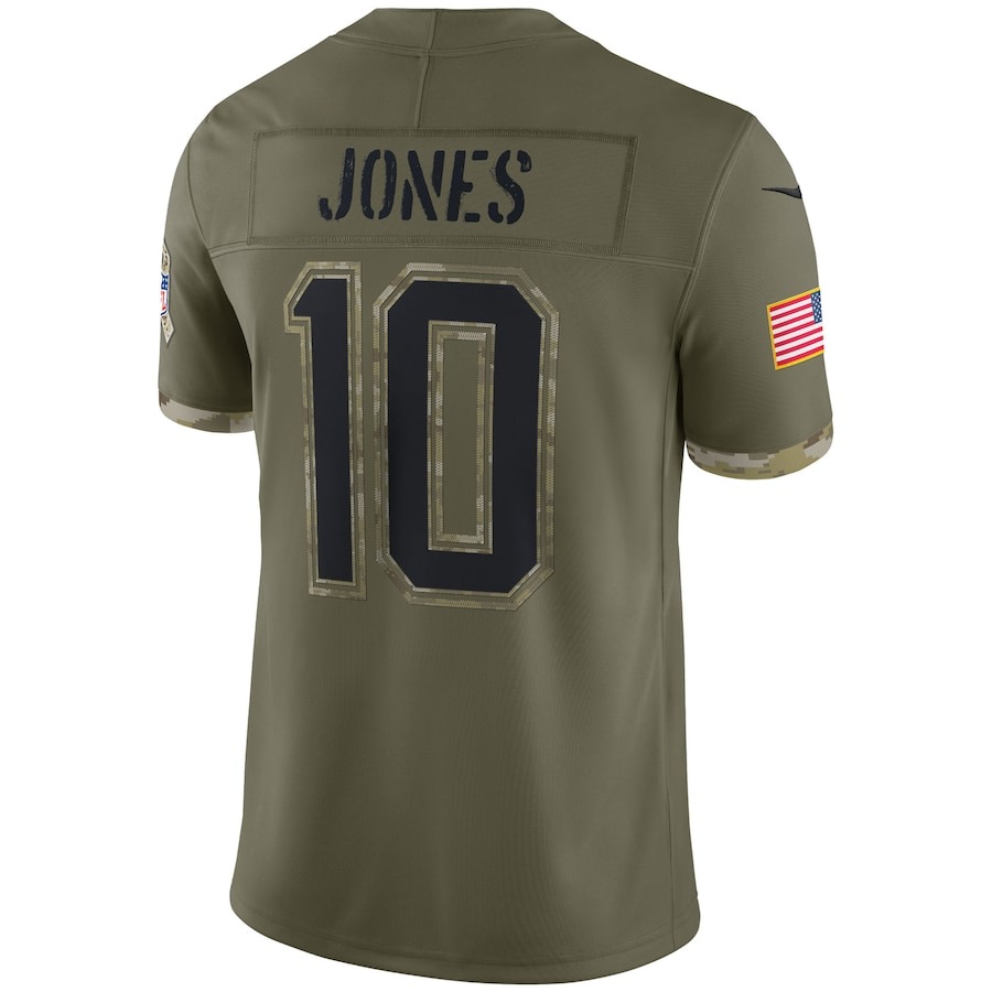 Men's New England Patriots Nike Olive 2022 Salute To Service Limited Jersey - Ujersey