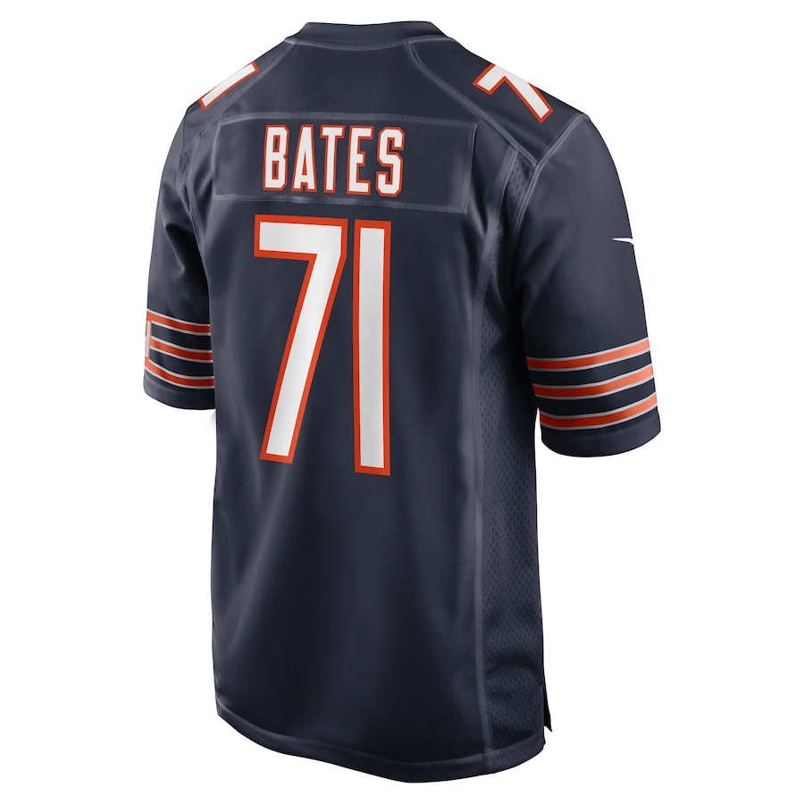 Men's Chicago Bears Ryan Bates Nike  Navy  Game Jersey - Ujersey