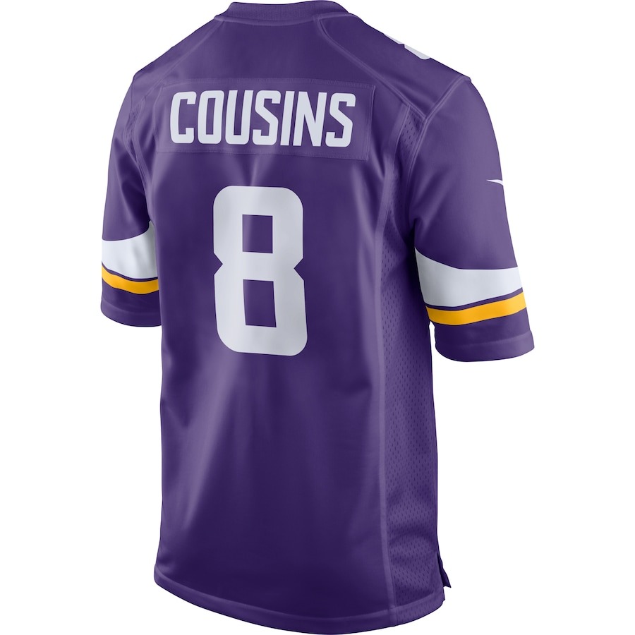 Men's Minnesota Vikings Kirk Cousins Nike Purple Game Jersey - Ujersey