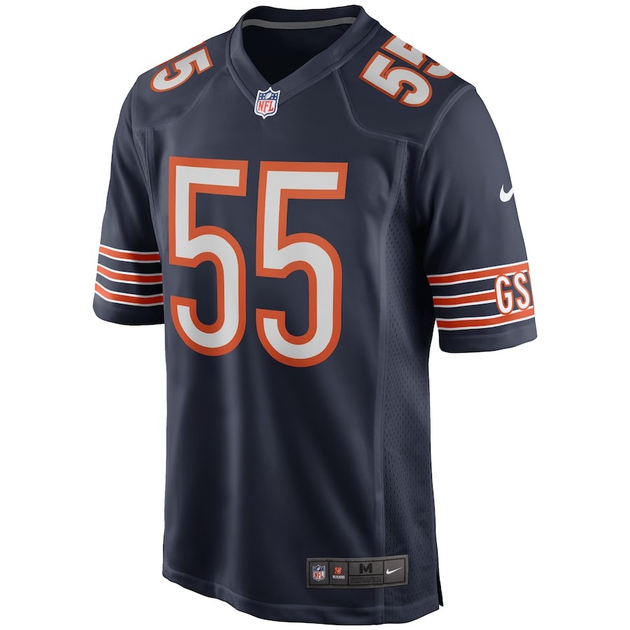 Men's Chicago Bears Lance Briggs Nike Navy Game Retired Player Jersey - Ujersey