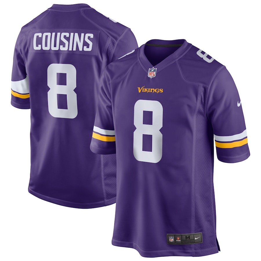Men's Minnesota Vikings Kirk Cousins Nike Purple Game Jersey - Ujersey