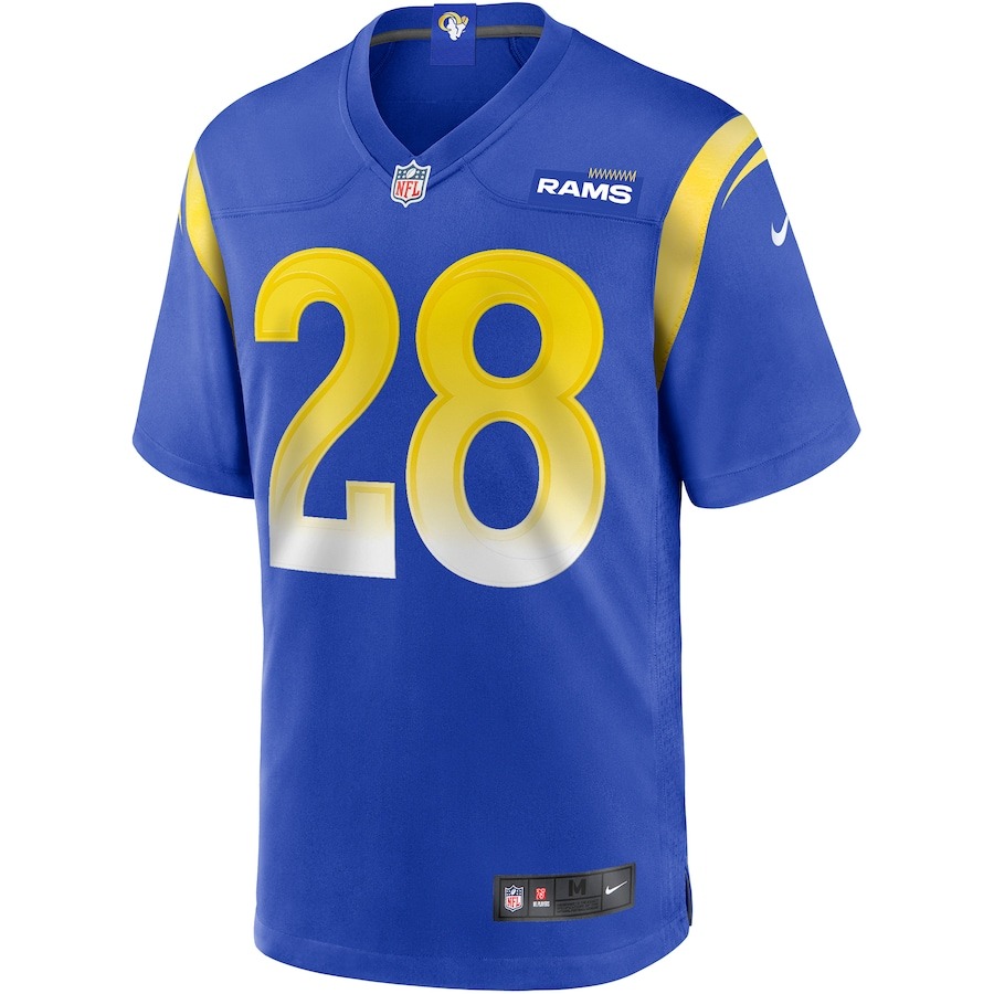 Men's Los Angeles Rams Marshall Faulk Nike Royal Game Retired Player Jersey - Ujersey