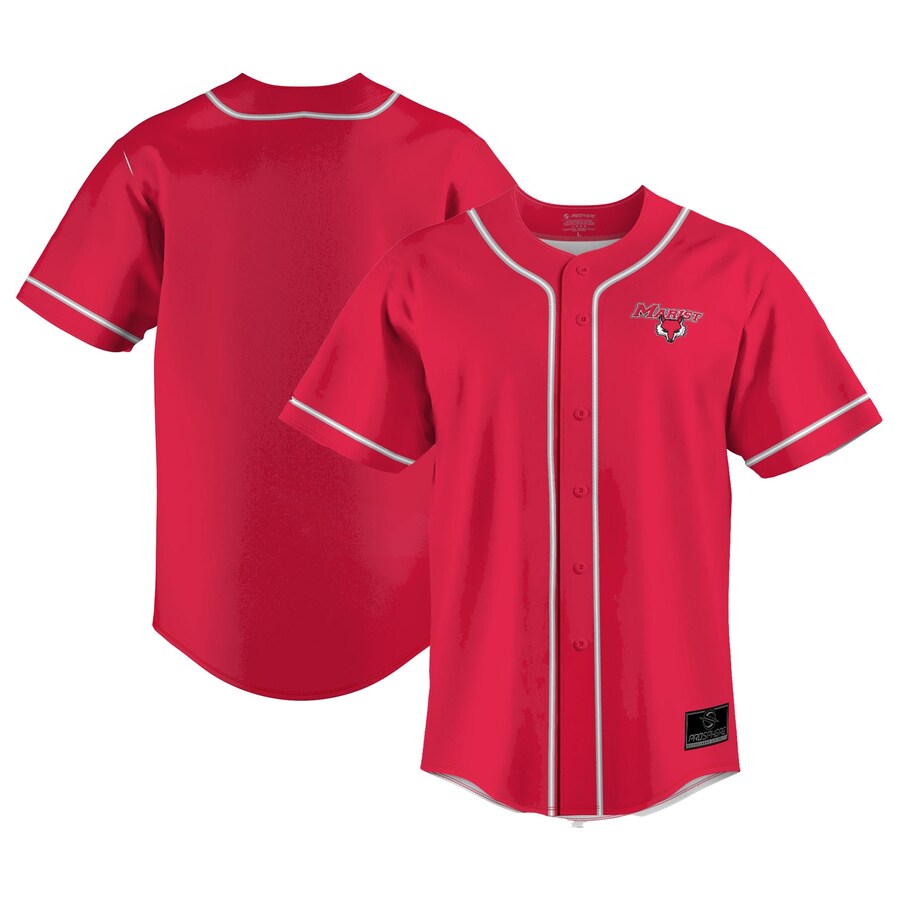 Marist Red Foxes ProSphere  Baseball Jersey - Red - Ujersey