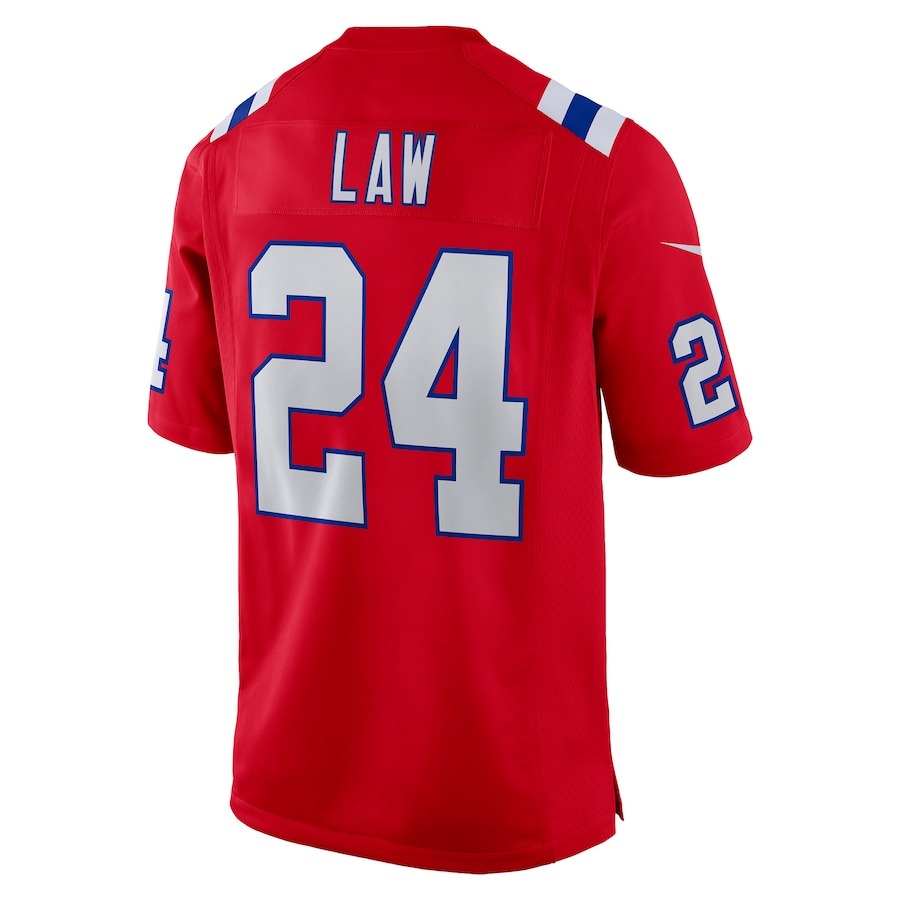 Men's New England Patriots Ty Law Nike Red Retired Player Alternate Game Jersey - Ujersey