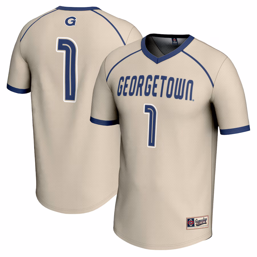 #1 Georgetown Hoyas GameDay Greats Youth Lightweight Women's Lacrosse Jersey - Gray - Ujersey