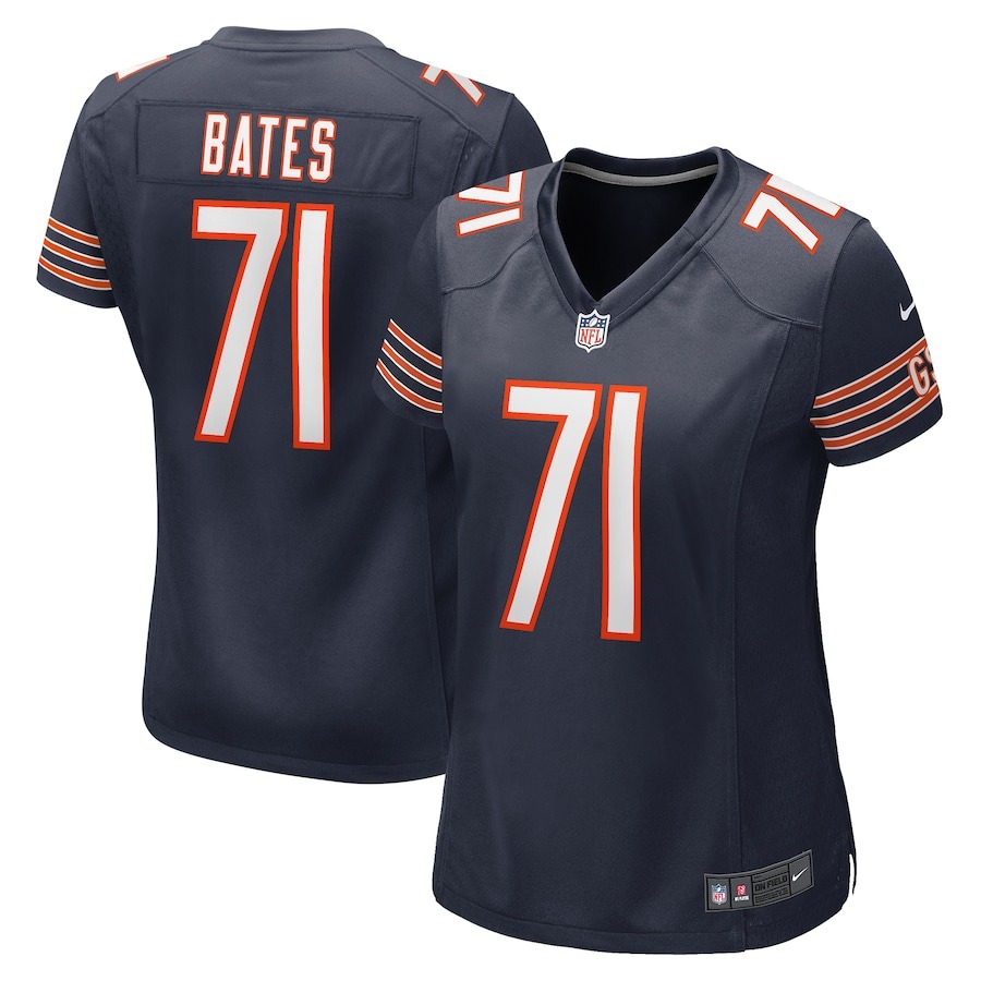 Women's Chicago Bears Ryan Bates Nike  Navy  Game Jersey - Ujersey