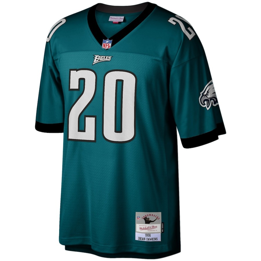 Men's Philadelphia Eagles Brian Dawkins Mitchell & Ness Green Legacy Replica Jersey - Ujersey