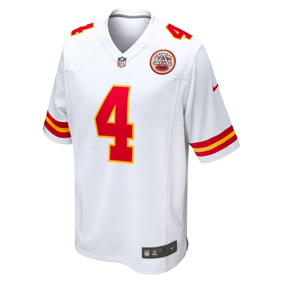 Men's Kansas City Chiefs Rashee Rice Nike  White  Game Jersey - Ujersey