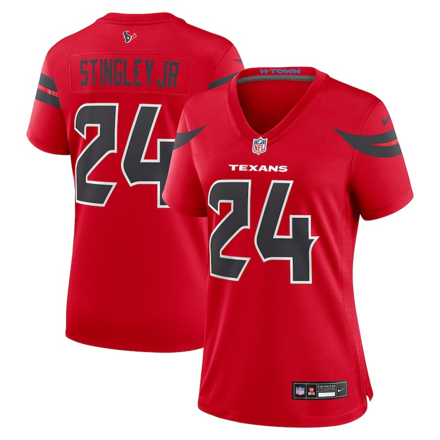 Women's Houston Texans Derek Stingley Jr. Nike Red Alternate Game Jersey - Ujersey