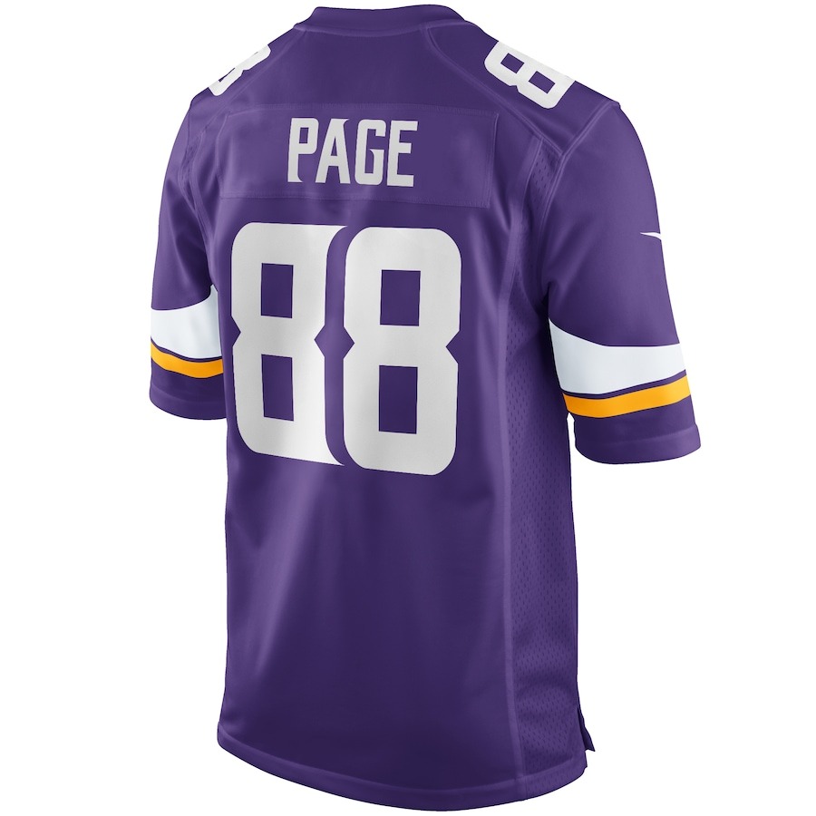 Men's Minnesota Vikings Alan Page Nike Purple Game Retired Player Jersey - Ujersey