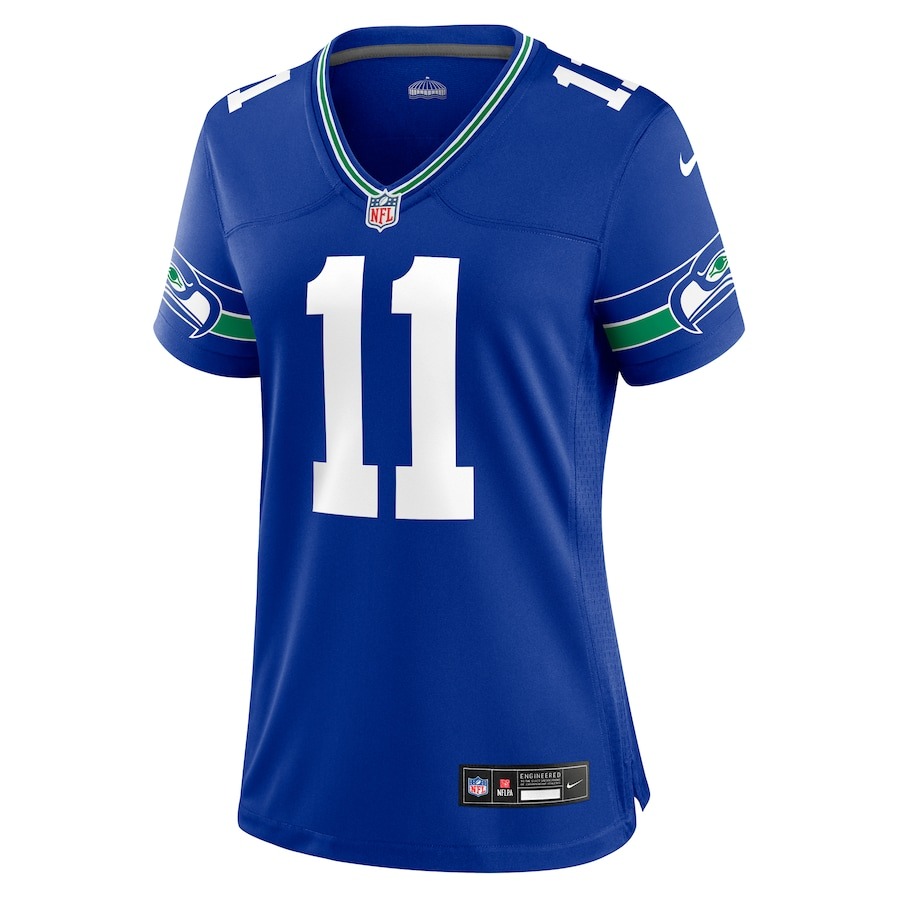 Women's Seattle Seahawks Jaxon Smith-Njigba Nike Royal Throwback Player Game Jersey - Ujersey