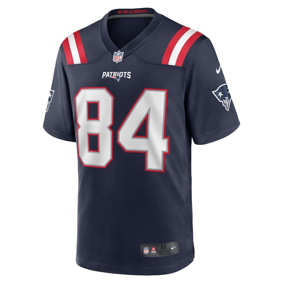 Men's New England Patriots Kendrick Bourne Nike Navy Game Jersey - Ujersey