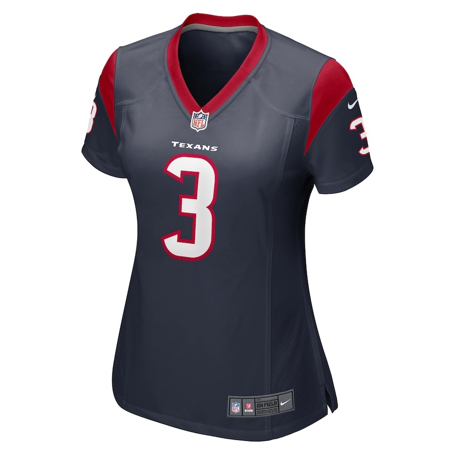 Women's Houston Texans Tank Dell Nike Navy Player Game Jersey - Ujersey