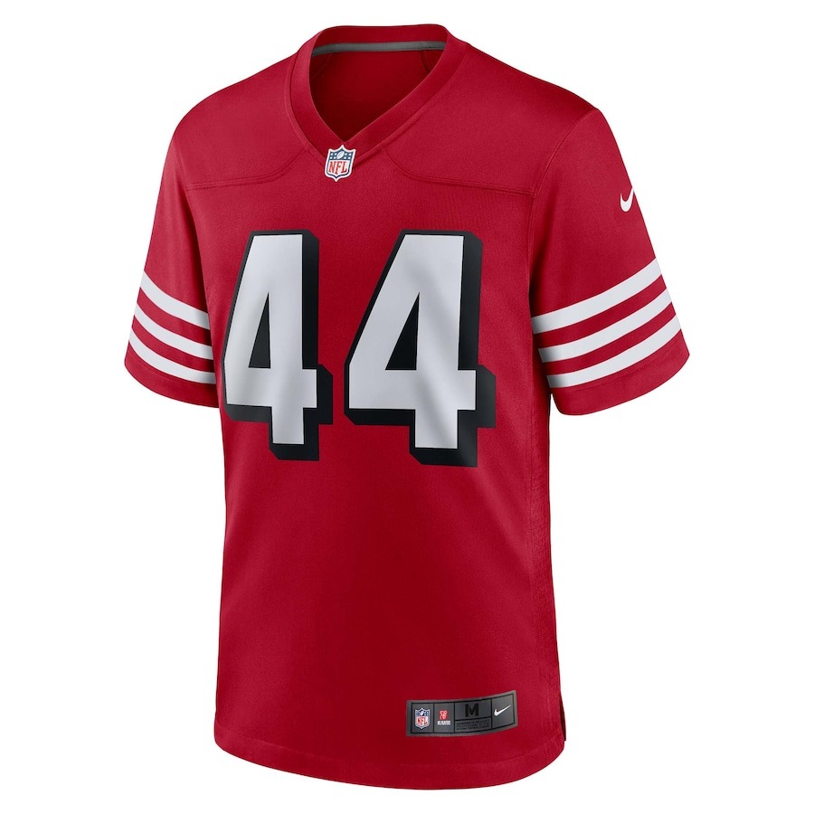 Men's San Francisco 49ers Kyle Juszczyk Nike Scarlet Alternate Game Jersey - Ujersey