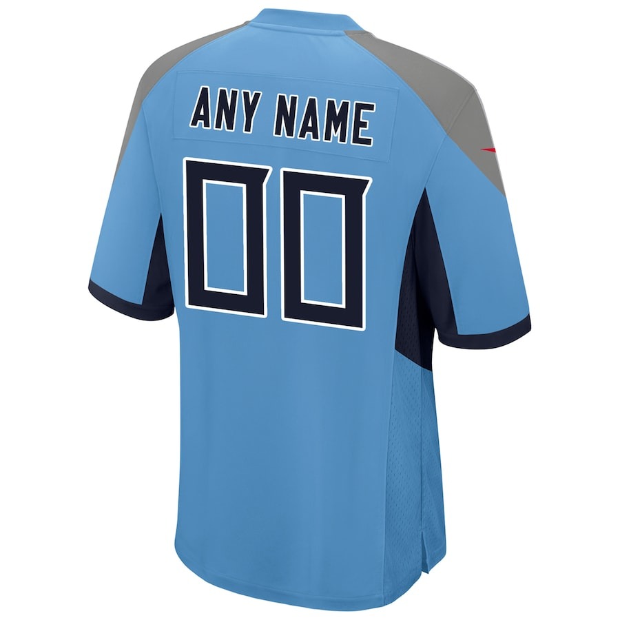 Youth Tennessee Titans Nike Light Blue Alternate Custom Game Jersey - Ujersey