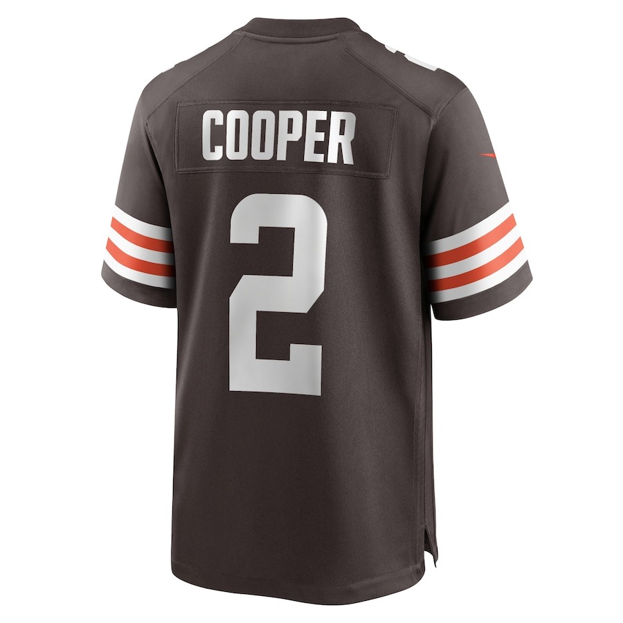 Men's Cleveland Browns Amari Cooper Nike Brown Game Jersey - Ujersey