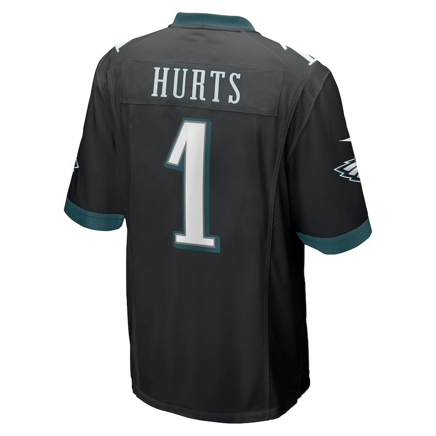 Men's Philadelphia Eagles Jalen Hurts Nike Black Game Jersey - Ujersey