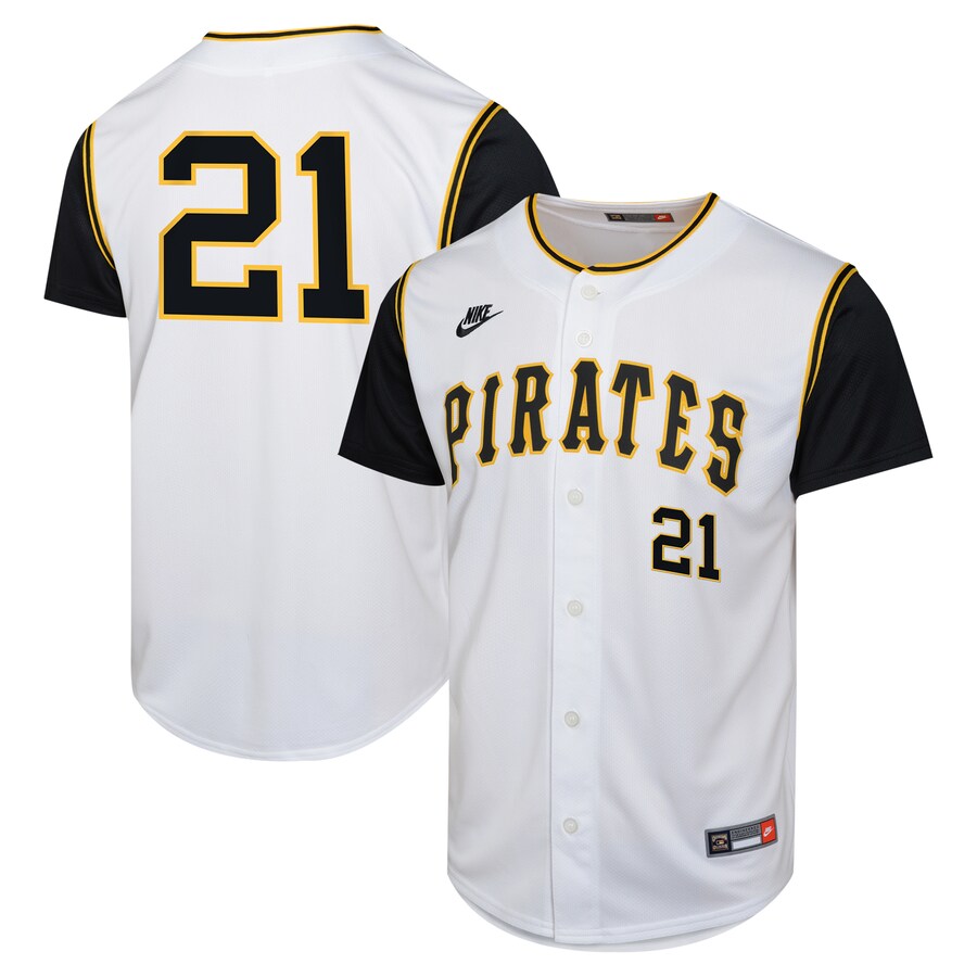 Youth Pittsburgh Pirates Roberto Clemente Nike White Cooperstown Collection Limited Player Jersey - Ujersey