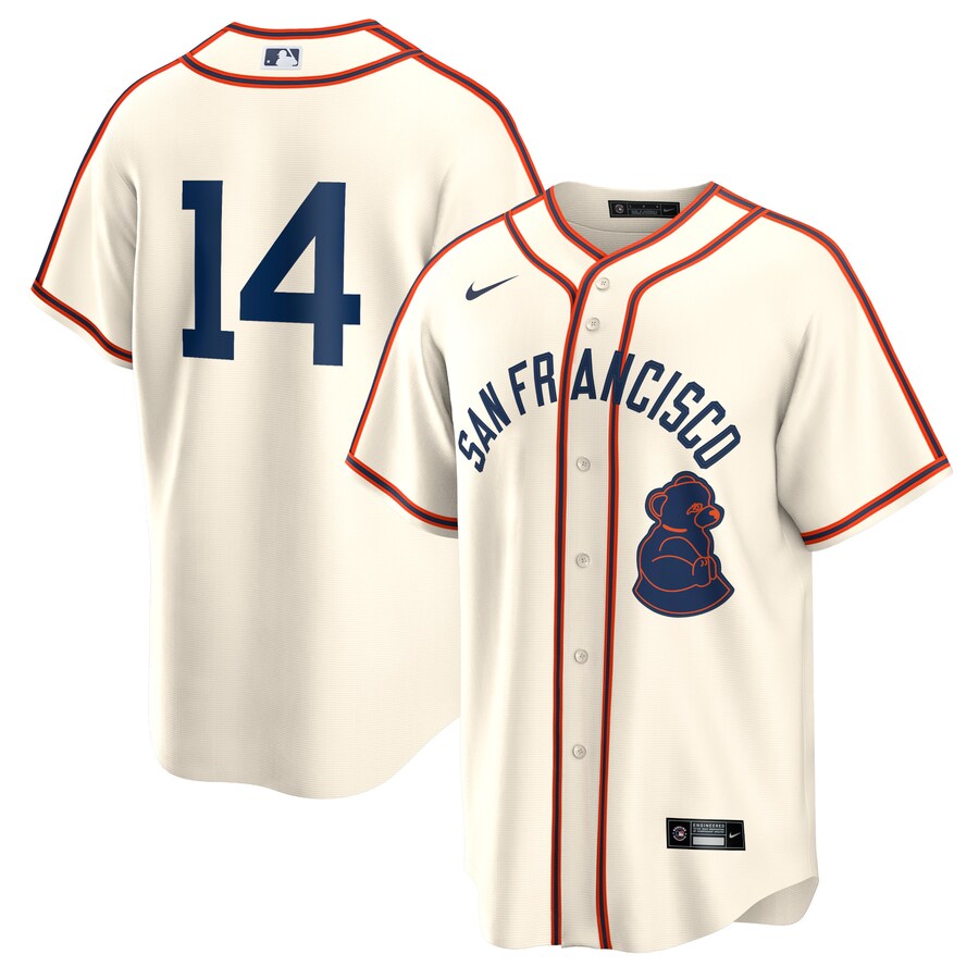 Men's San Francisco Giants Patrick Bailey Nike Cream 2024 Rickwood Classic Replica Player Jersey - Ujersey