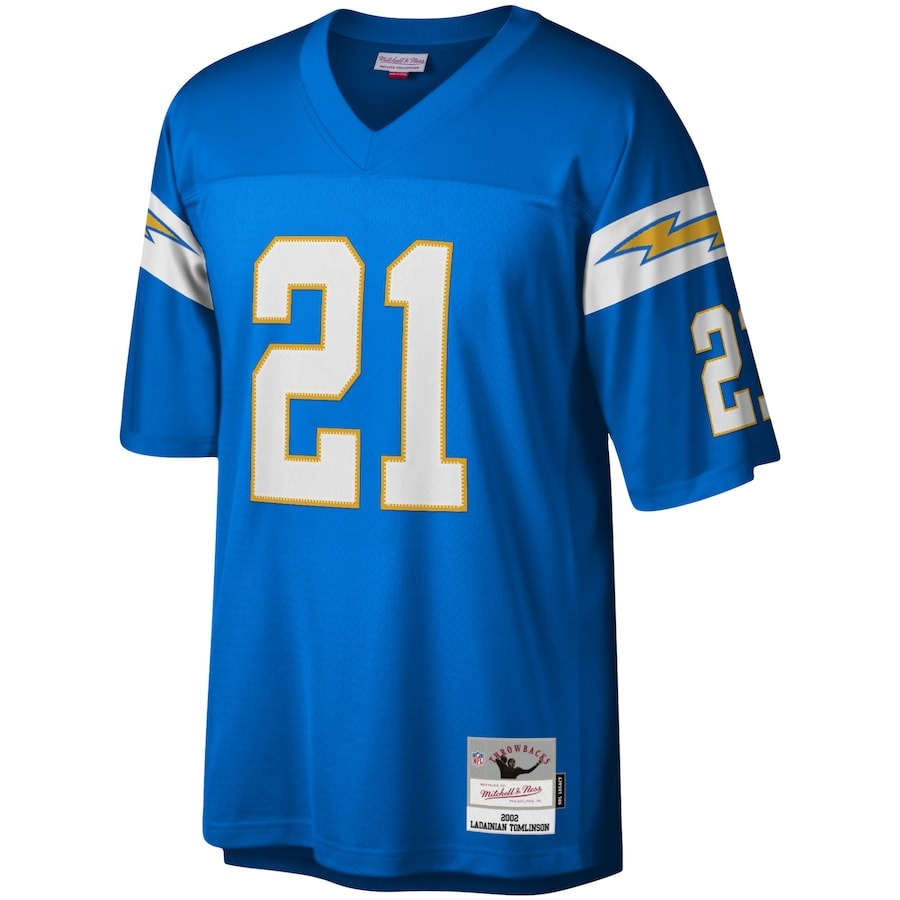 Men's Los Angeles Chargers LaDainian Tomlinson Mitchell & Ness Powder Blue Legacy Replica Jersey - Ujersey