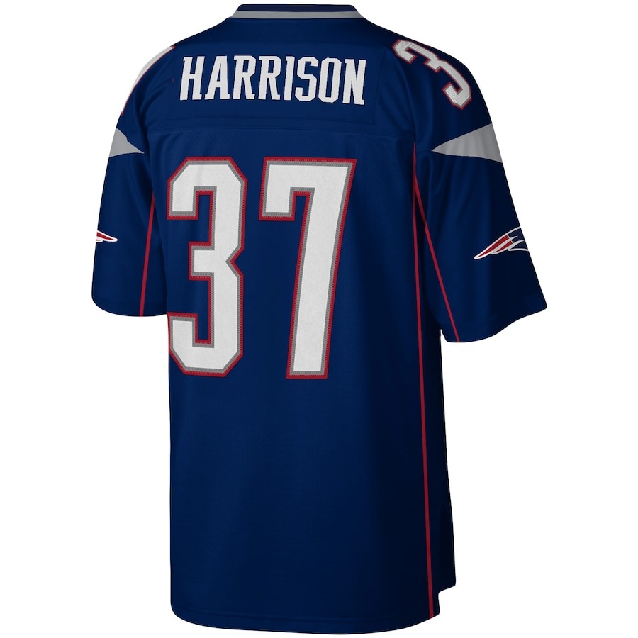 Men's New England Patriots Rodney Harrison Mitchell & Ness Navy Legacy Replica Jersey - Ujersey