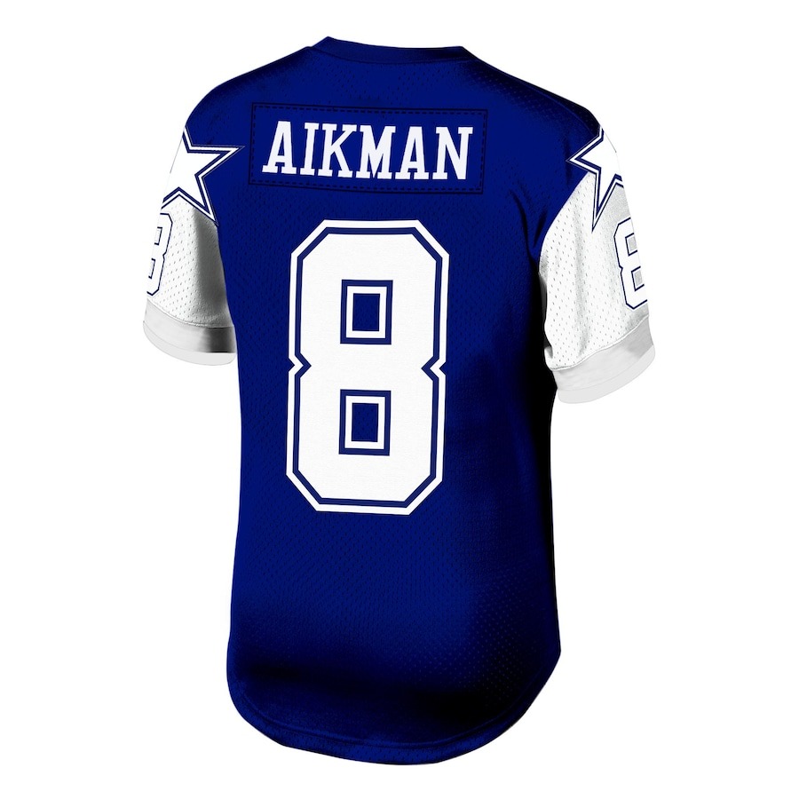 Men's Dallas Cowboys Troy Aikman Mitchell & Ness Navy Legacy Replica Jersey - Ujersey