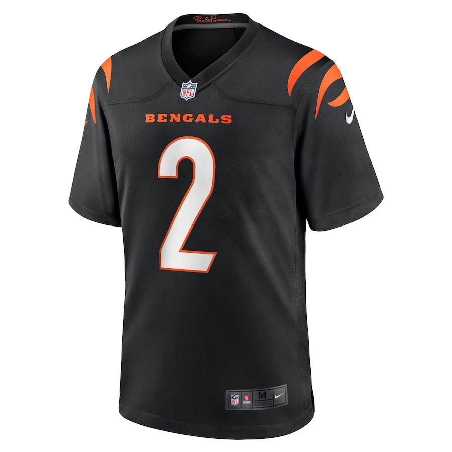 Men's Cincinnati Bengals Evan McPherson Nike Black Game Jersey - Ujersey
