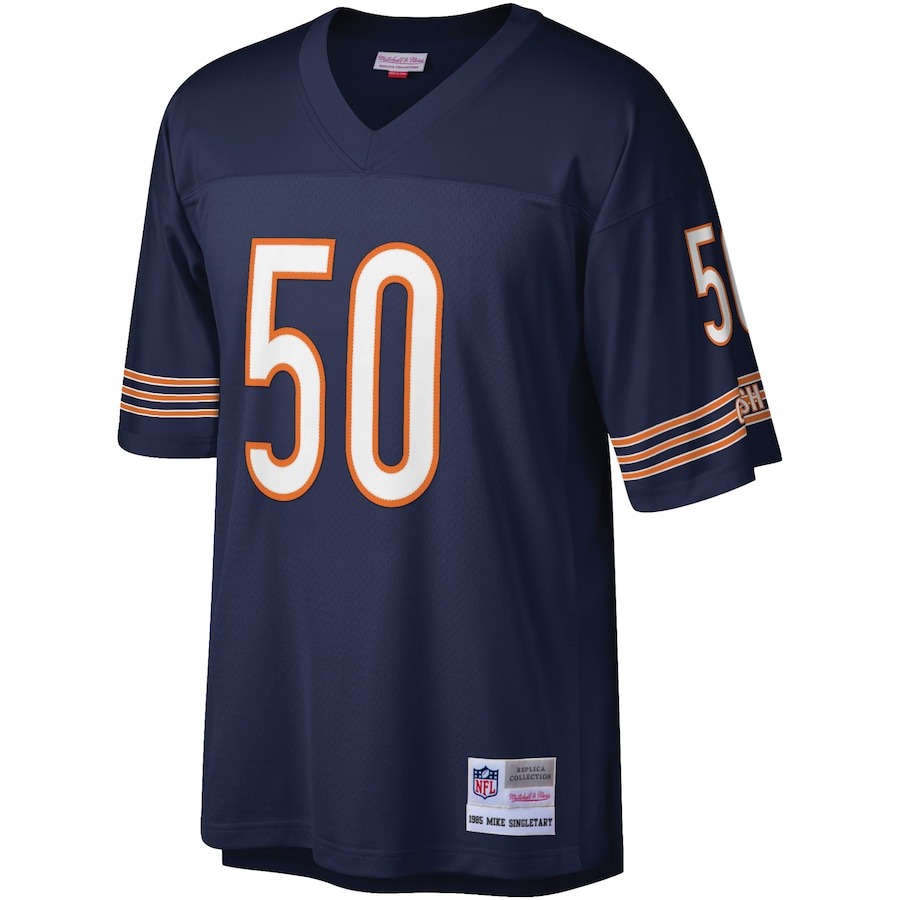 Men's Chicago Bears Mike Singletary Mitchell & Ness Navy Legacy Replica Jersey - Ujersey