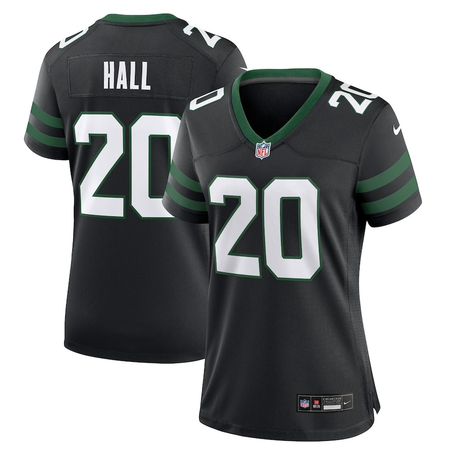 Women's New York Jets Breece Hall Nike Legacy Black Alternate Game Jersey - Ujersey