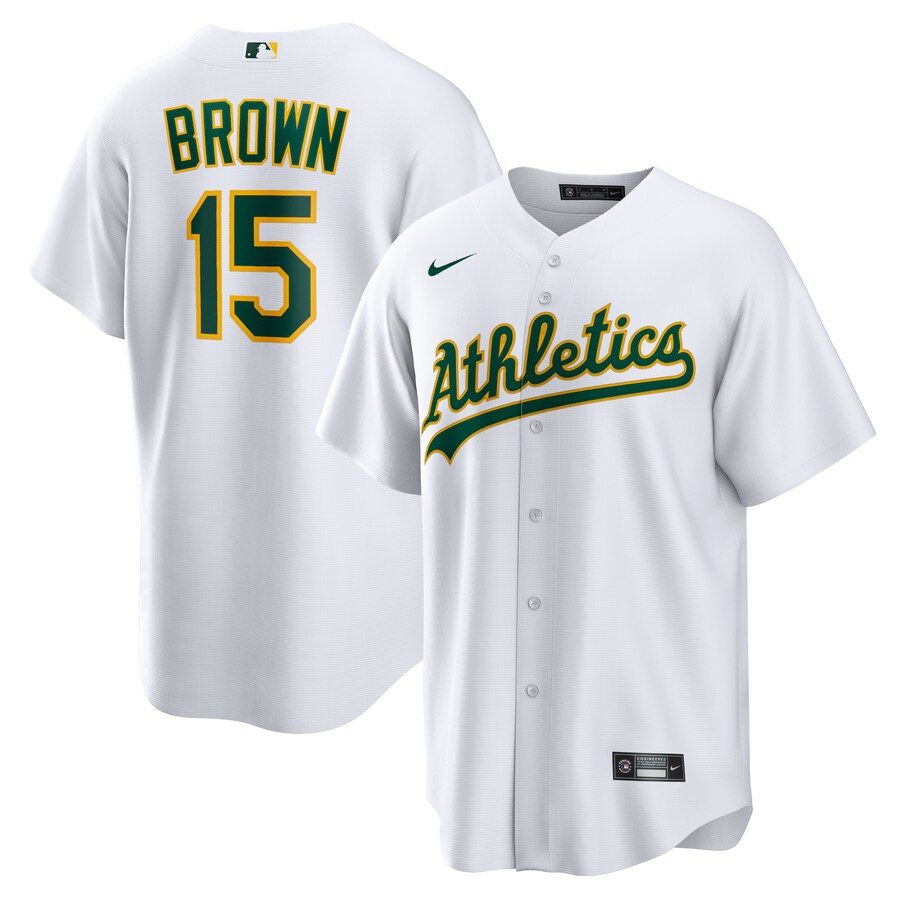 Men's Oakland Athletics Seth Brown Nike White Home Replica Jersey - Ujersey