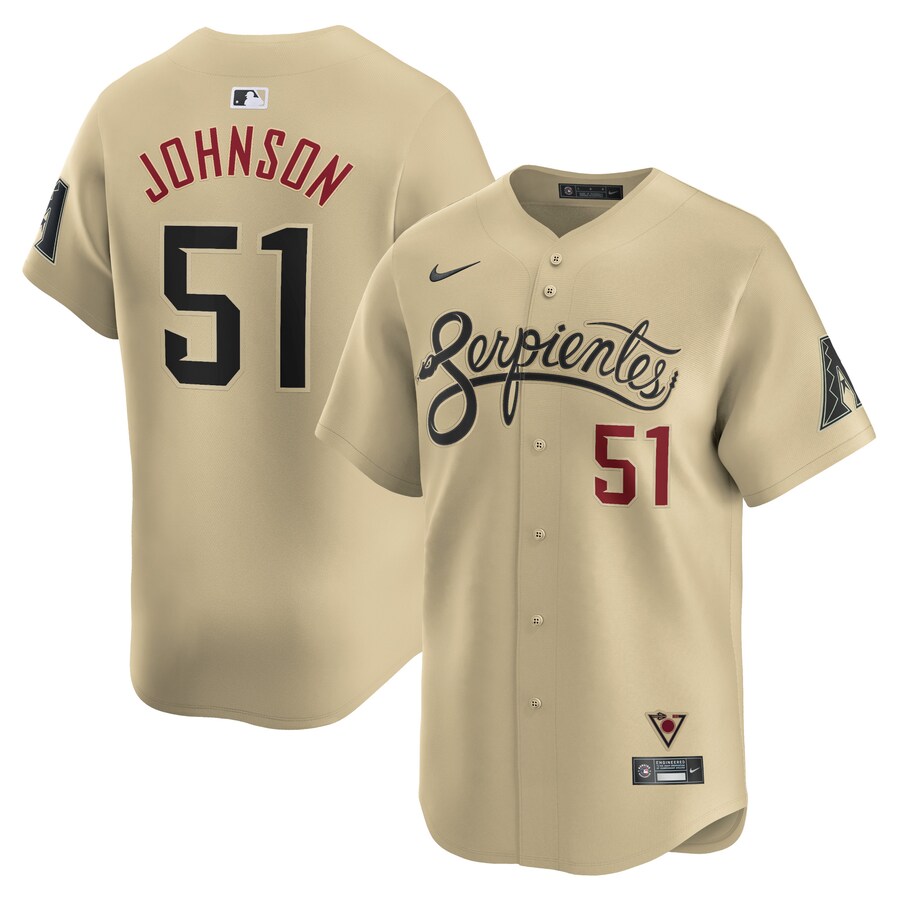 Men's Arizona Diamondbacks Randy Johnson Nike Sand City Connect Retired Player Jersey - Ujersey