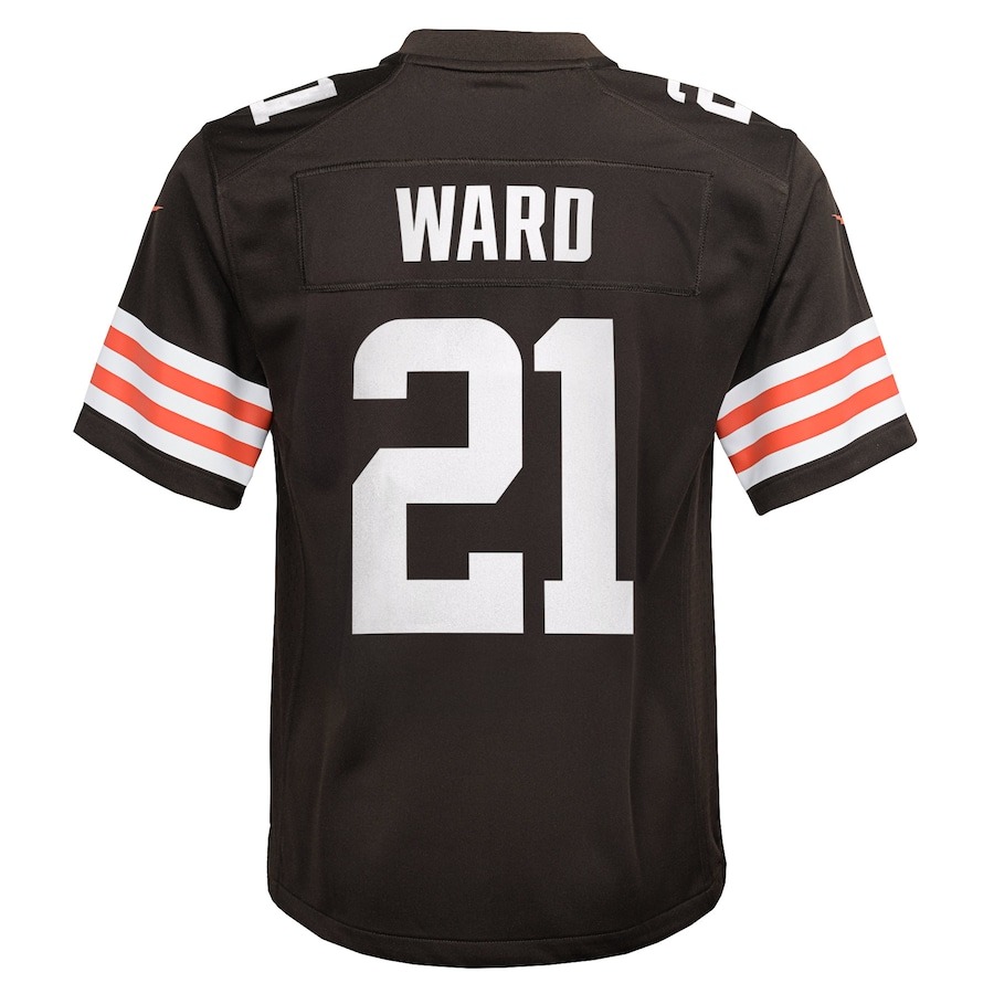 Youth Cleveland Browns Denzel Ward Nike Brown Game Jersey - Ujersey