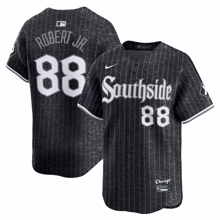 Men's Chicago White Sox Luis Robert Jr. Nike Black City Connect Limited Player Jersey - Ujersey