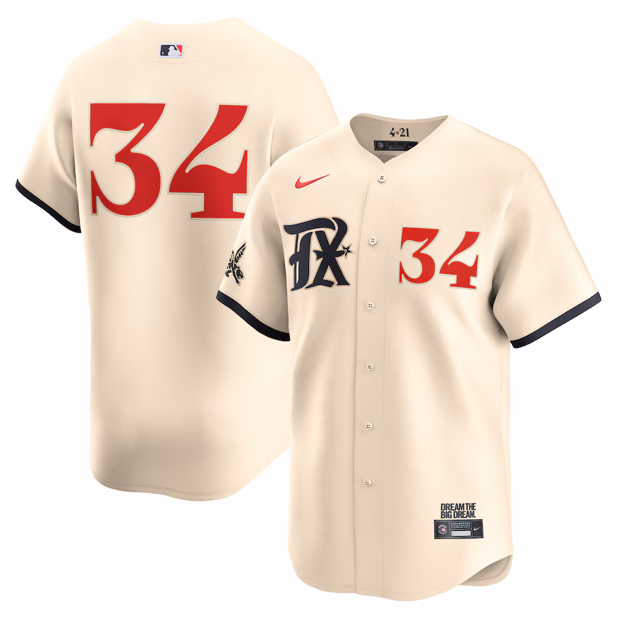 Men's Texas Rangers Nolan Ryan Nike Natural City Connect Limited Player Jersey - Ujersey