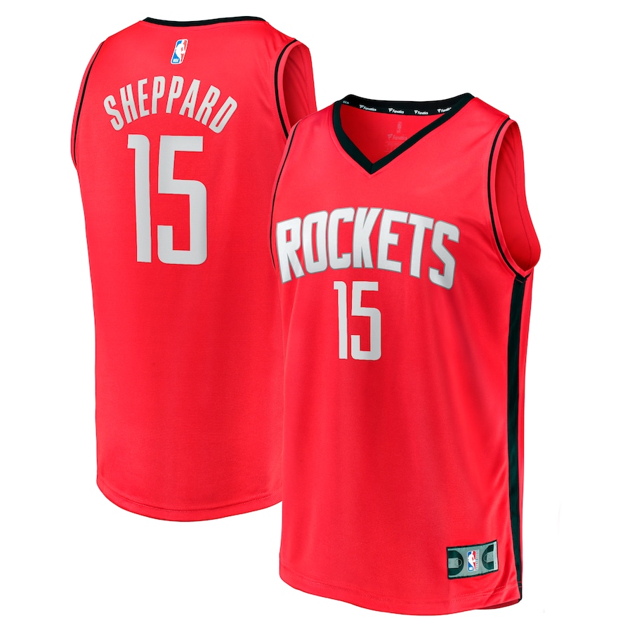 Youth Houston Rockets Reed Sheppard Fanatics Red 2024 NBA Draft Fast Break Player Jersey - Icon Edition - Ujersey