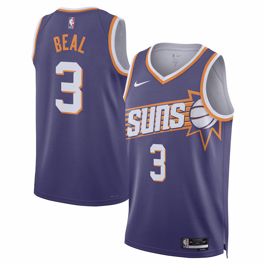 Unisex Phoenix Suns Bradley Beal Nike Purple Swingman Jersey - Icon Edition - Ujersey
