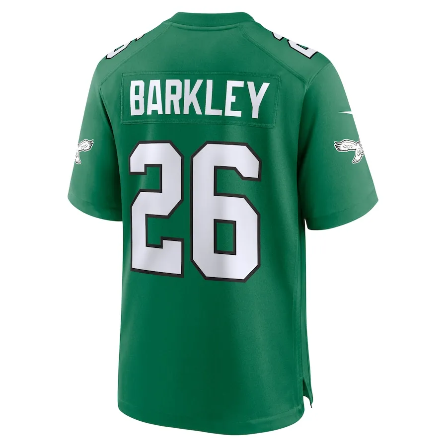 Men's Philadelphia Eagles Saquon Barkley Nike  Kelly Green Alternate Game Jersey - Ujersey