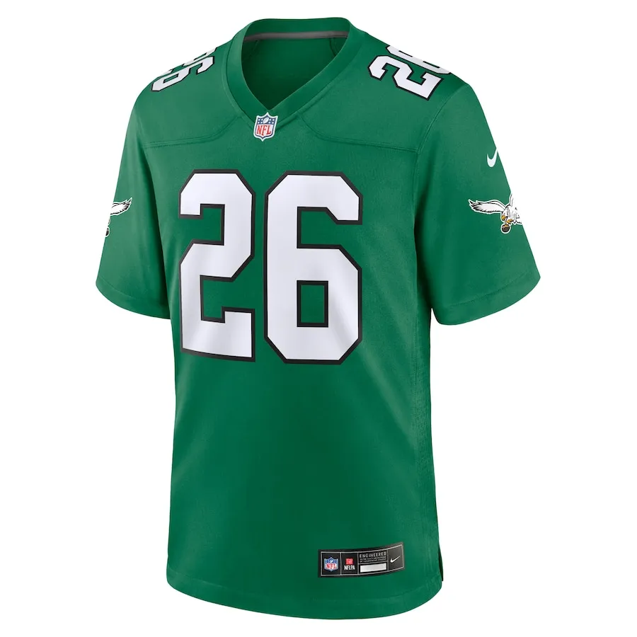 Men's Philadelphia Eagles Saquon Barkley Nike  Kelly Green Alternate Game Jersey - Ujersey