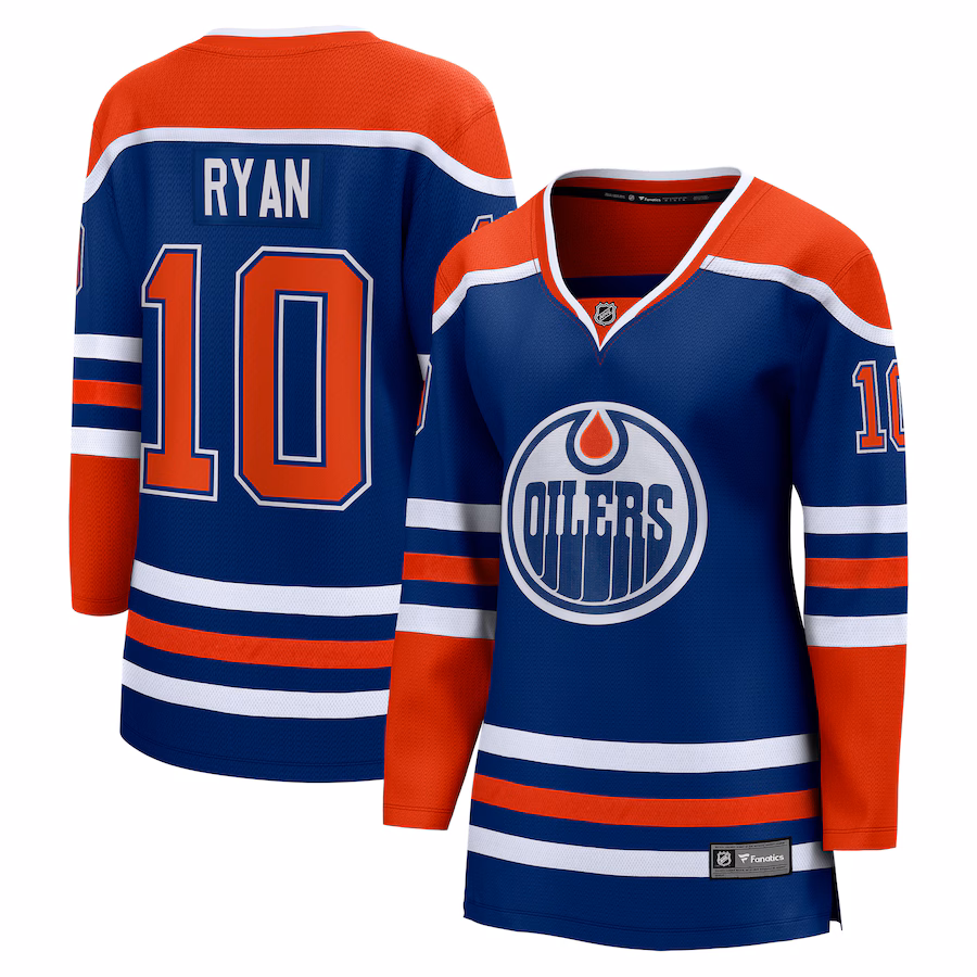 Women's Edmonton Oilers Derek Ryan Fanatics Royal Home Breakaway Player Jersey - Ujersey