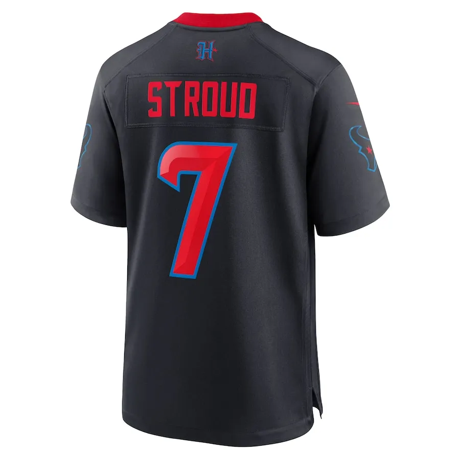 Men's Houston Texans C.J. Stroud Nike Navy 2nd Alternate Game Jersey - Ujersey