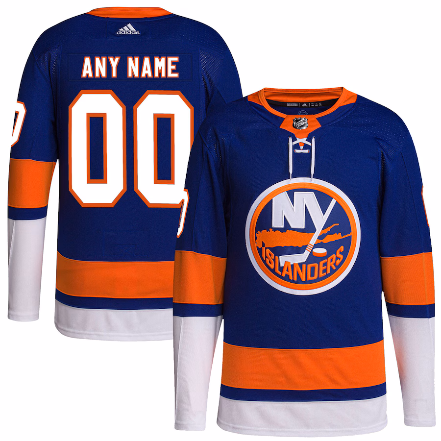 Men's New York Islanders adidas Royal Home Primegreen Authentic Custom Jersey - Ujersey