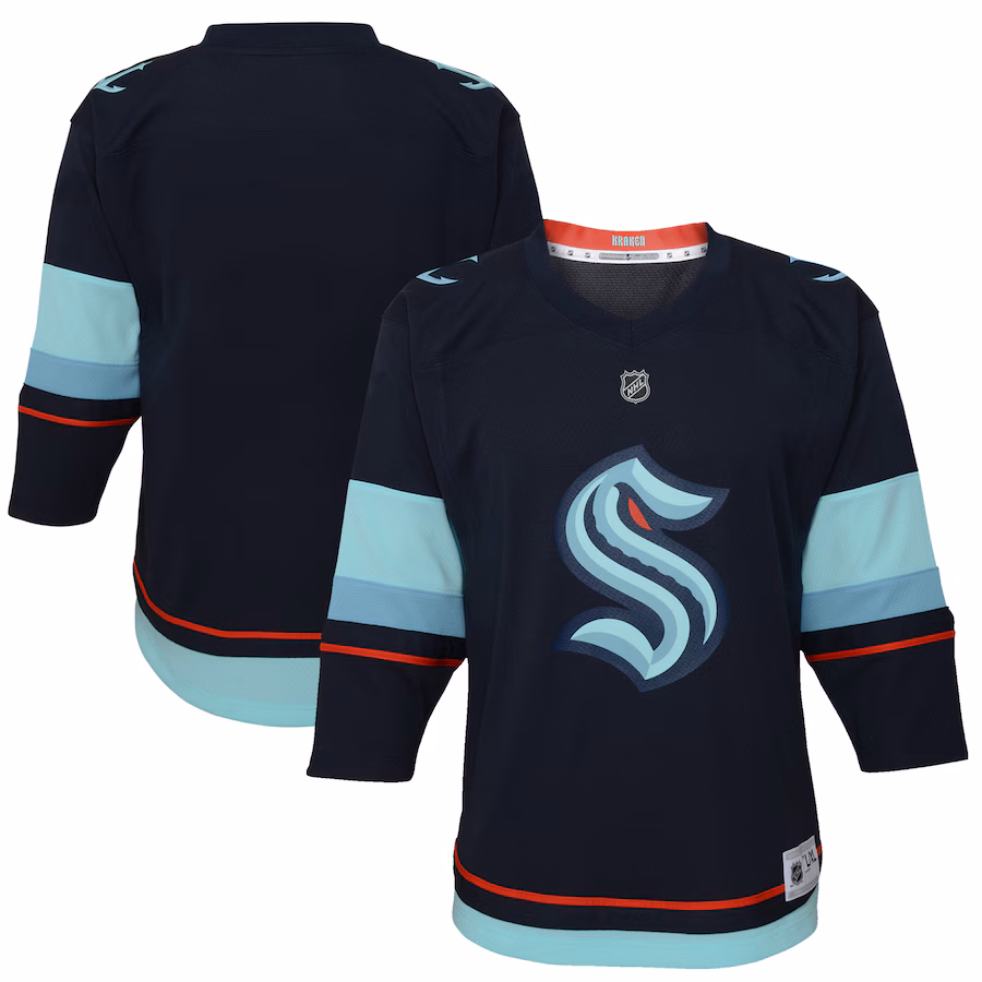 Youth Seattle Kraken Navy Home Replica Jersey - Ujersey
