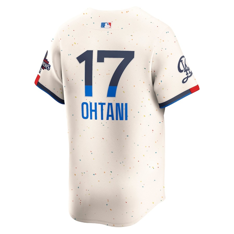 Men's Los Angeles Dodgers Shohei Ohtani Nike Cream 2024 City Connect Limited Player Jersey - Ujersey