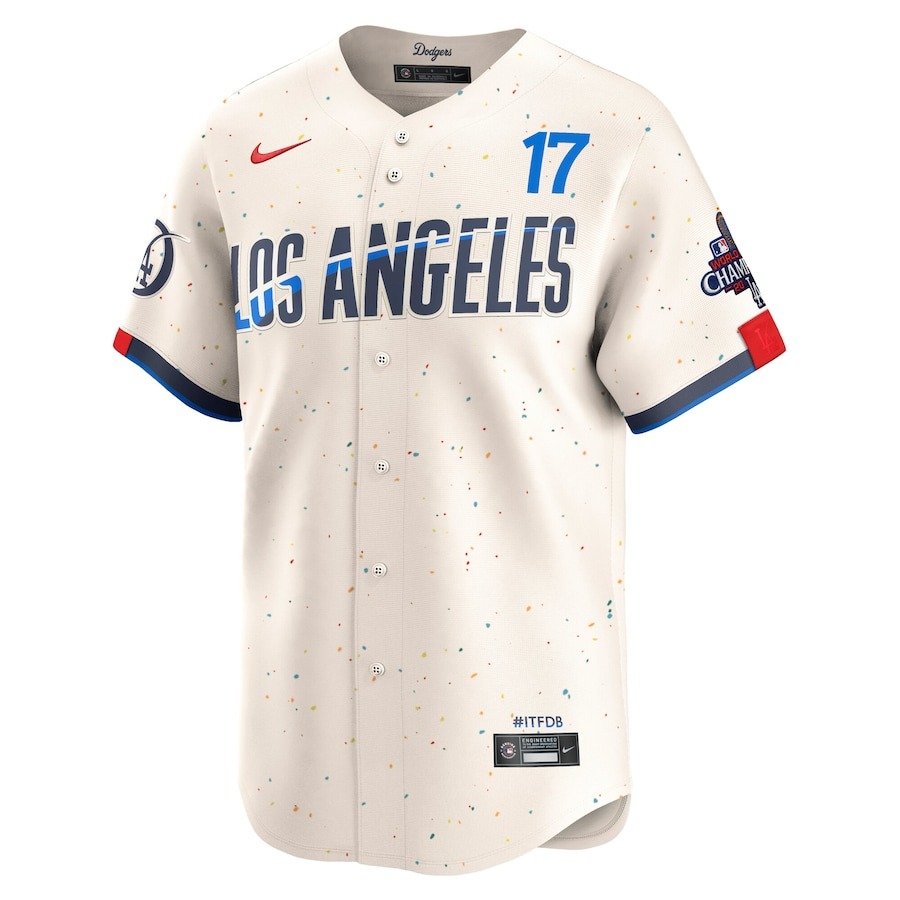 Men's Los Angeles Dodgers Shohei Ohtani Nike Cream 2024 City Connect Limited Player Jersey - Ujersey
