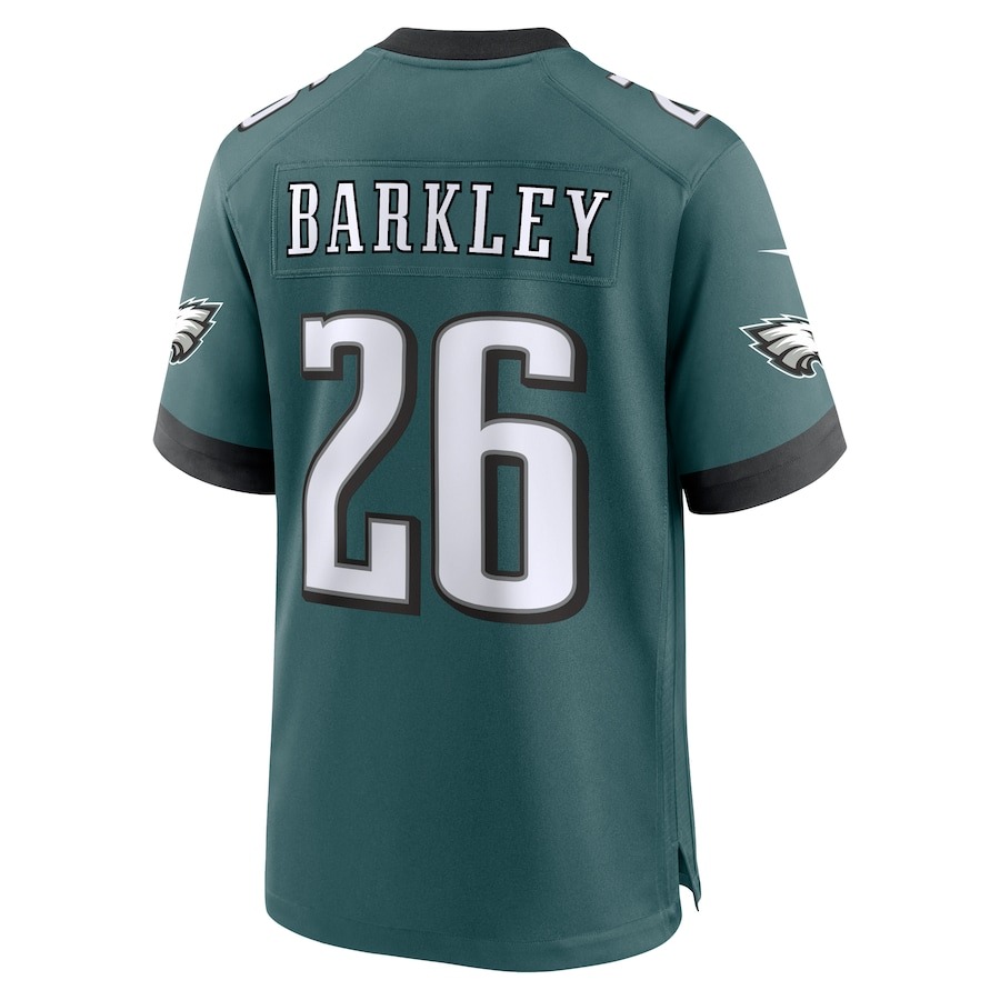 Men's Philadelphia Eagles Saquon Barkley Nike Midnight Green Game Player Jersey - Ujersey