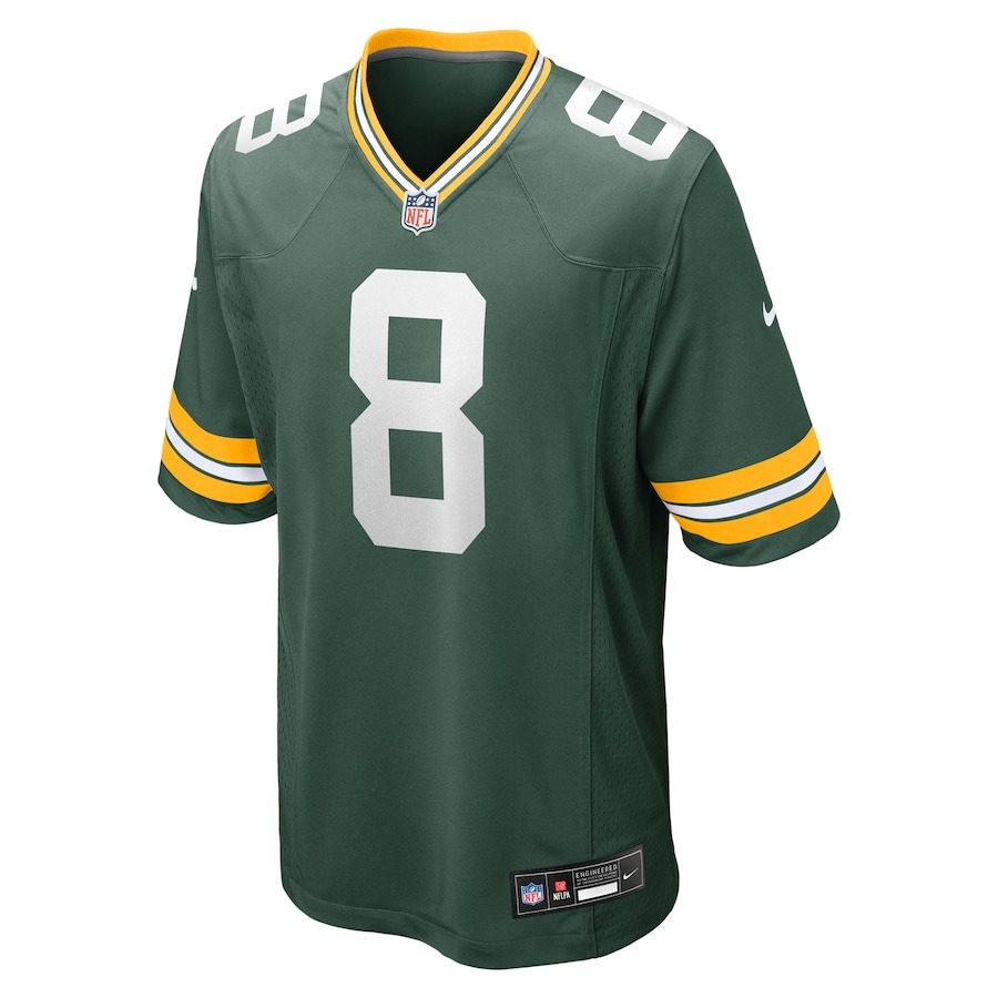 Men's Green Bay Packers Josh Jacobs Nike  Green Team Game Jersey - Ujersey