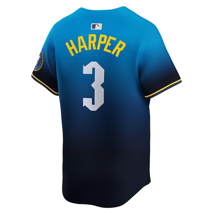 Men's Philadelphia Phillies Bryce Harper Nike Blue 2024 City Connect Limited Player Jersey - Ujersey